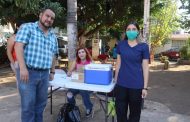 Exitosa jornada de vacunación antirrábica en la Col. Los Manguitos