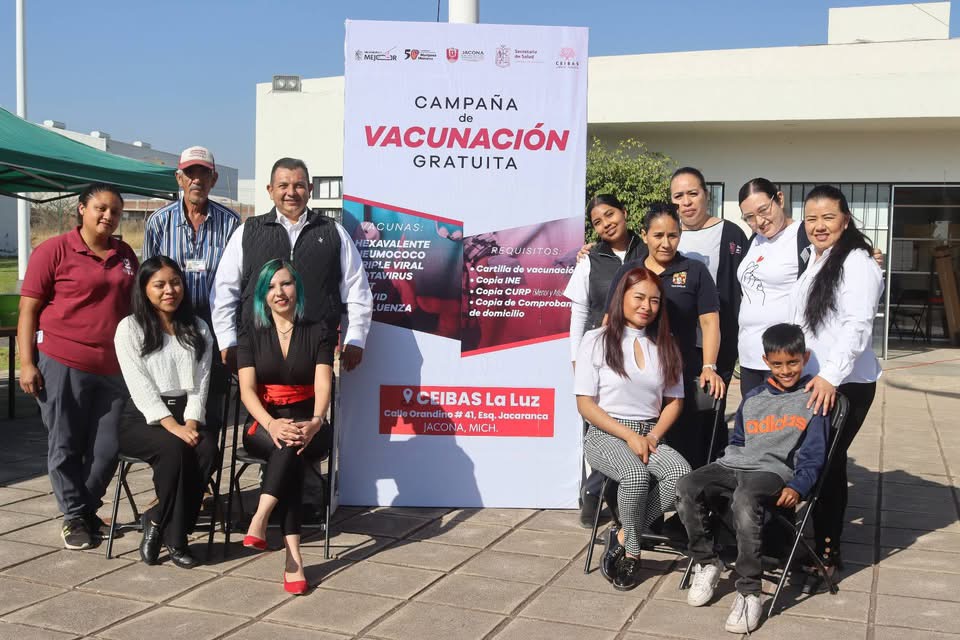 Siguen las acciones de vacunación organizadas por el Gobierno de Jacona