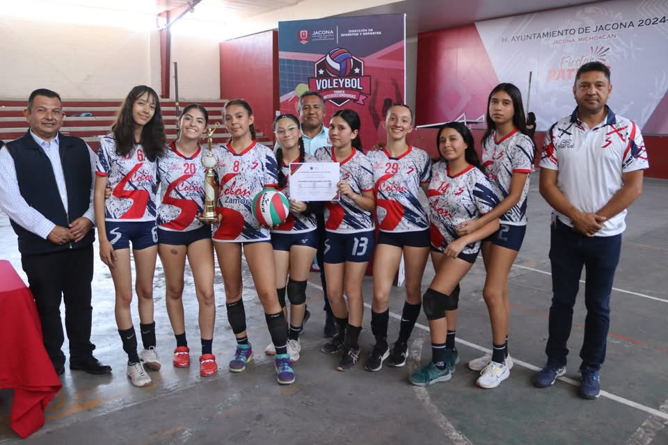 Todo un éxito el Torneo de Voleybol Intersecundarias, organizado por el Gobierno de Jacona