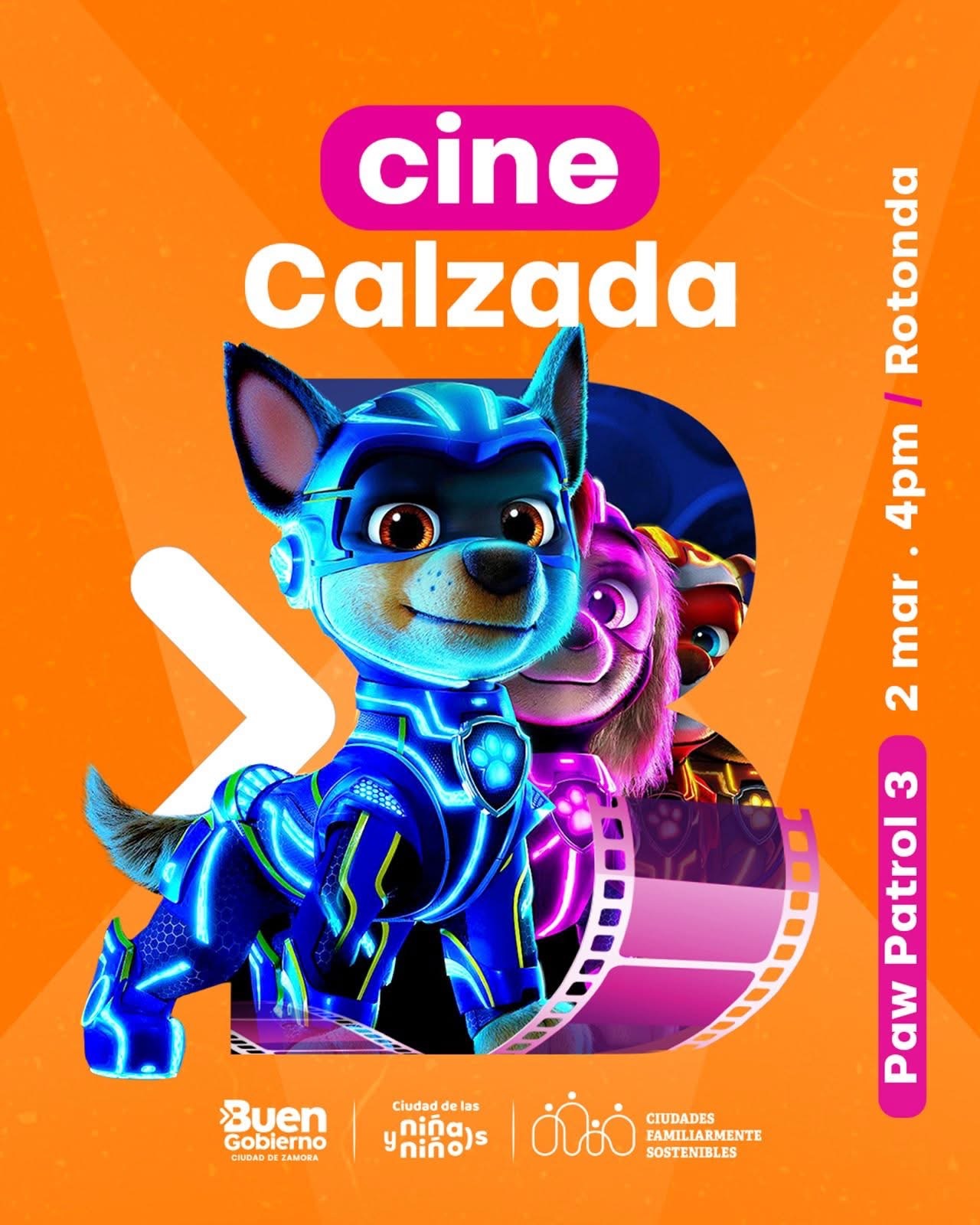 Buen Gobierno invita a disfrutar de “Paw Patrol: La súper película” en la Concha Acústica