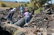 Rehabilitan puente en el camino sacacosechas La Carcajada para mejorar tránsito en Zamora