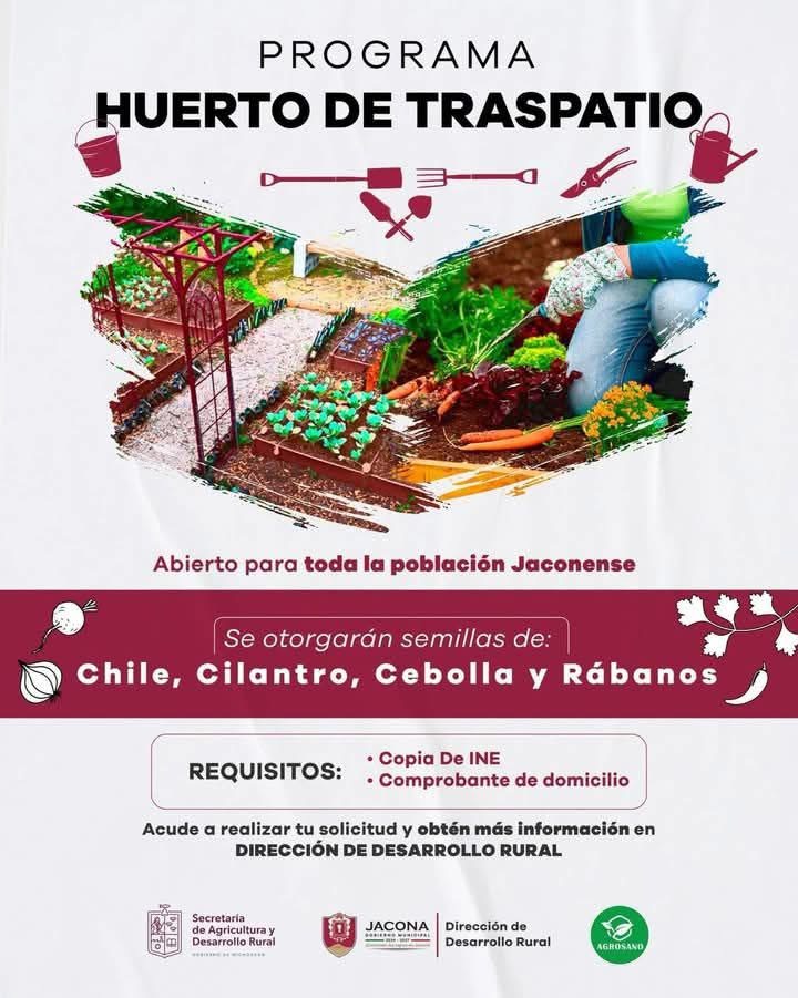El Gobierno de Jacona impulsa los Huertos de Traspatio