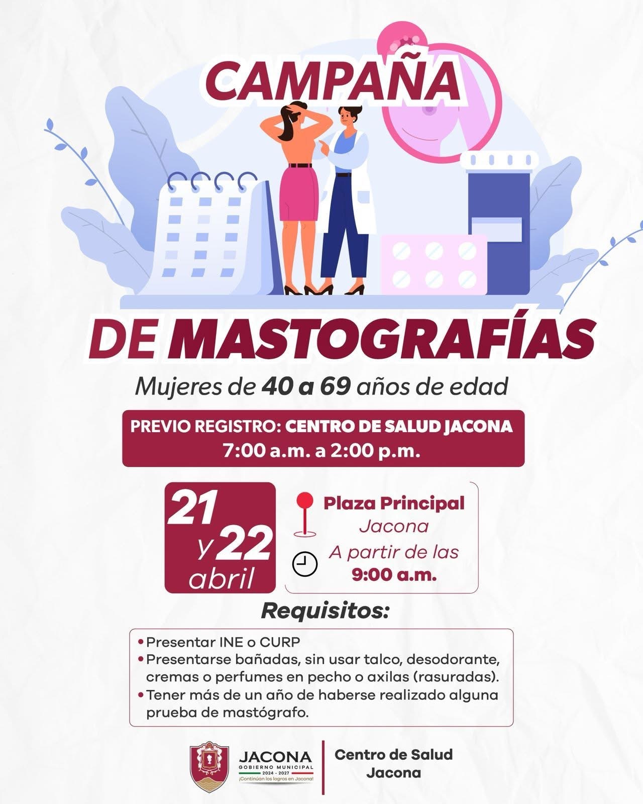 El Gobierno de Jacona en equipo con la Jurisdicción Sanitaria N° 2 y el Centro de Salud