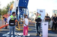 Carlos Soto inauguró el nuevo parque infantil en Monte Olivo