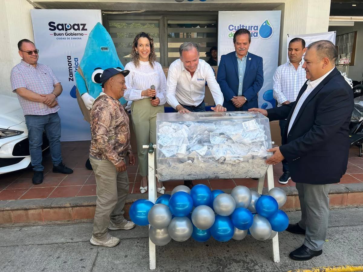 Ganadores del Sorteo por Pronto Pago del SAPAZ de Zamora