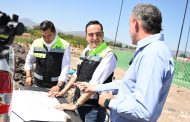 Carlos Soto aprueba obra de drenaje sanitario en el Camino al Olimbo