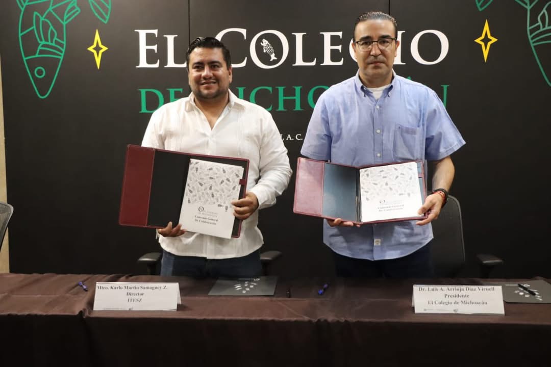 Firman convenio de colaboración el Tecnológico de Zamora y el Colegio de Michoacán