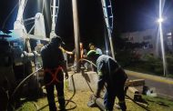 SAPAZ restablece servicio de agua potable en Monte Olivo tras intensos trabajos nocturnos