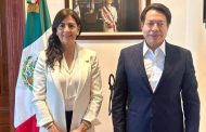Gaby Molina y Mario Delgado fortalecen coordinación a favor de la educación