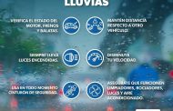 ¡La seguridad vial es primero! evita accidentes en temporada de lluvias: SSP