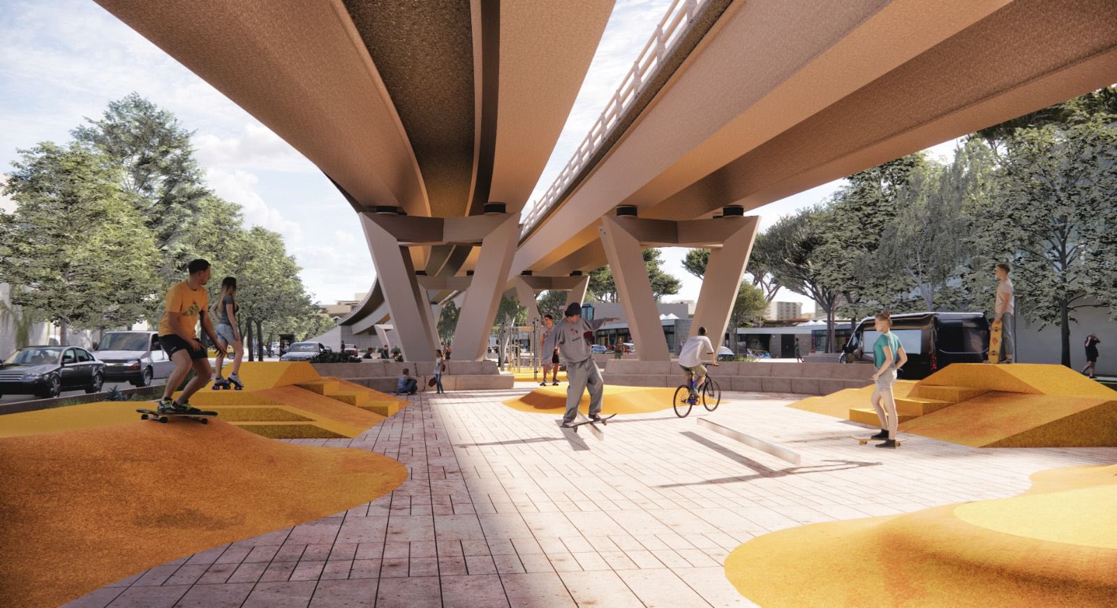 Bajopuentes de distribuidores viales transforman espacios públicos: SCOP