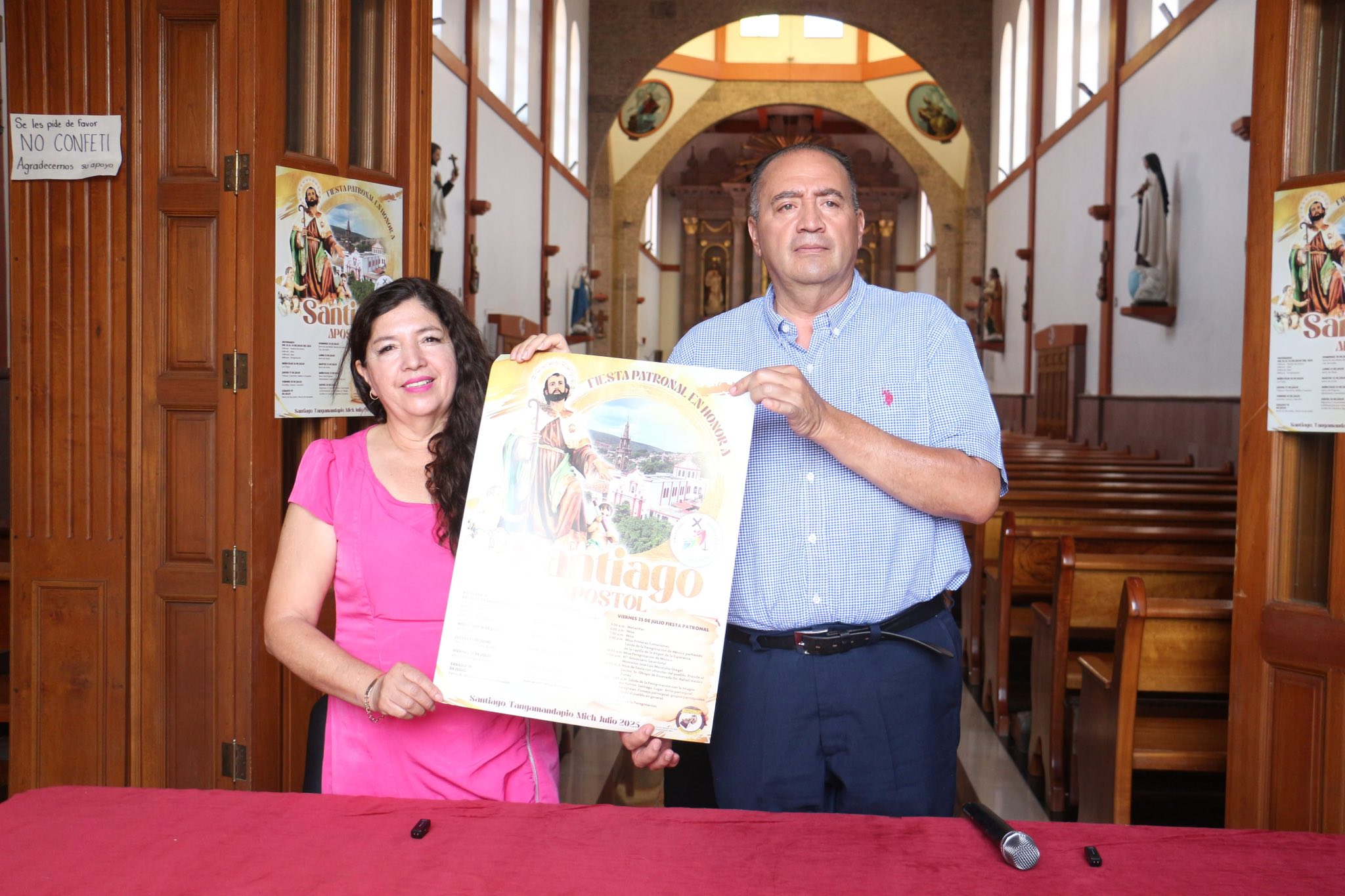 Invitan a actividades religiosas en Tangamandapio por festividad del apóstol Santiago