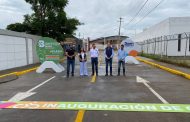 Carlos Soto inaugura calle Cartagena en zona de Ferrocarril; destinan casi 2 mdp a la obra