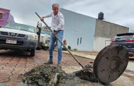 Realiza SAPAZ limpieza intensiva de drenajes en Hacienda del Valle tras lluvias