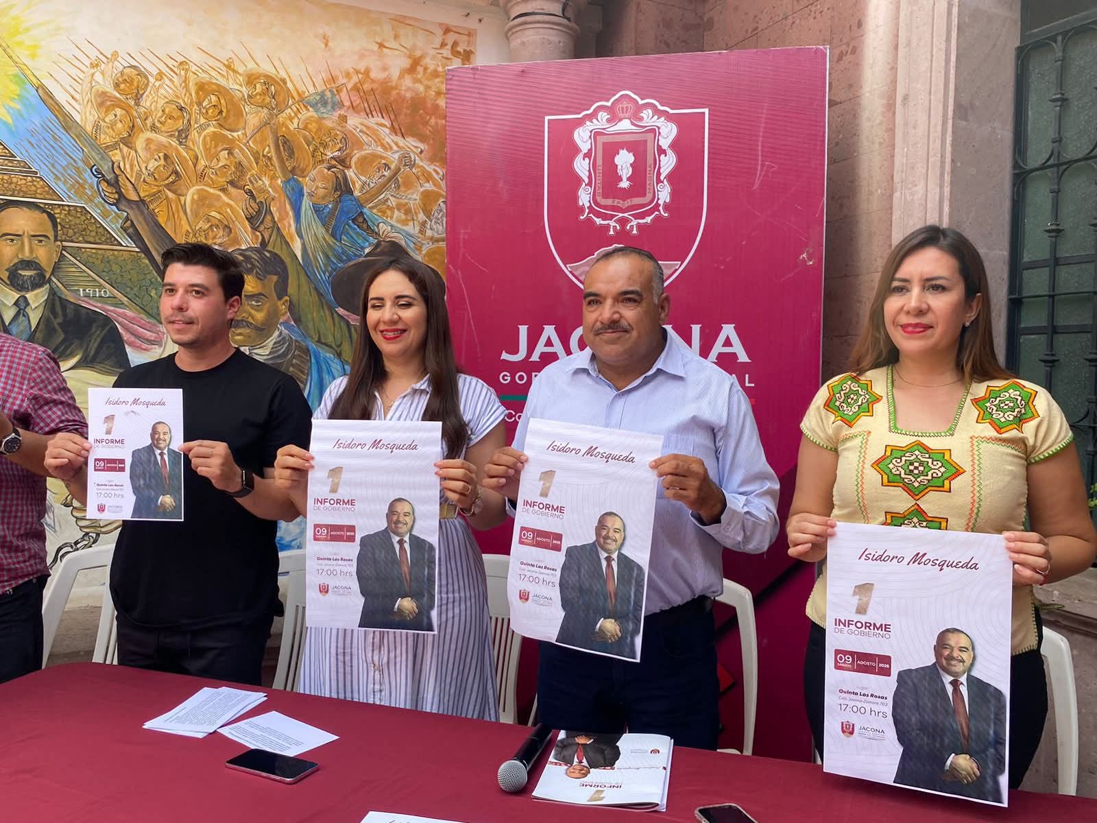 Isidoro Mosqueda invita a la población para asistira su primer Informe de Gobierno