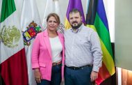 Se reúnen diputada Fabiola Alanís y secretario Raúl Zepeda