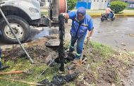 Sapaz realiza limpieza de drenaje en la colonia Río Nuevo Popular