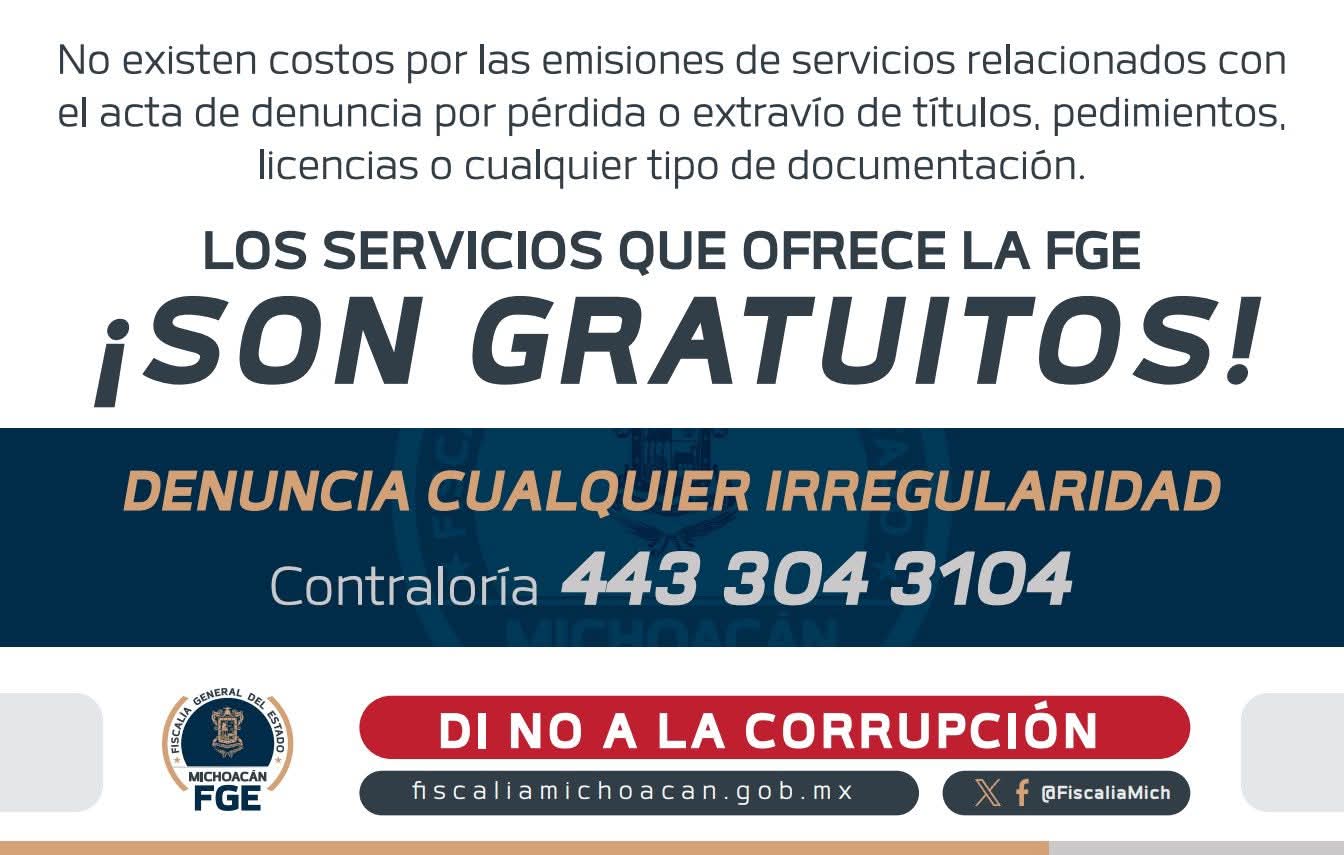 Ordena Fiscal General evitar actos de corrupción en prestación de servicios a la ciudadanía