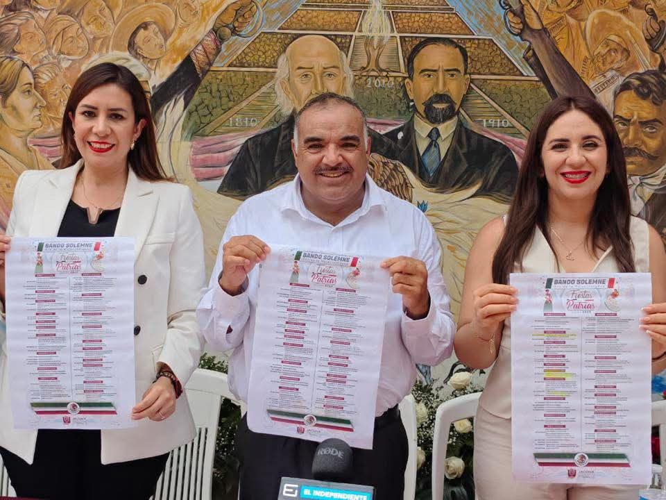 Isidoro Mosqueda presentó las actividades con motivo de las Fiestas Patrias en Jacona
