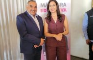 Isidoro Mosqueda se reunio con la Secretaria de Educación