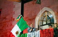 El Presidente, Isidoro Mosqueda, encabezó el Acto de Aniversario CCXV del Grito de Independencia.
