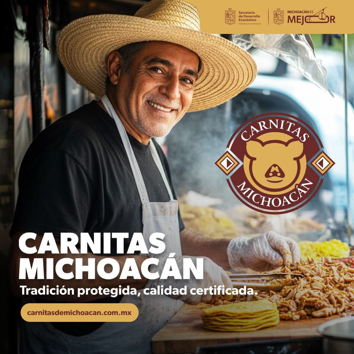 Continúa abierto el registro para certificación de las Carnitas de Michoacán: Sedeco