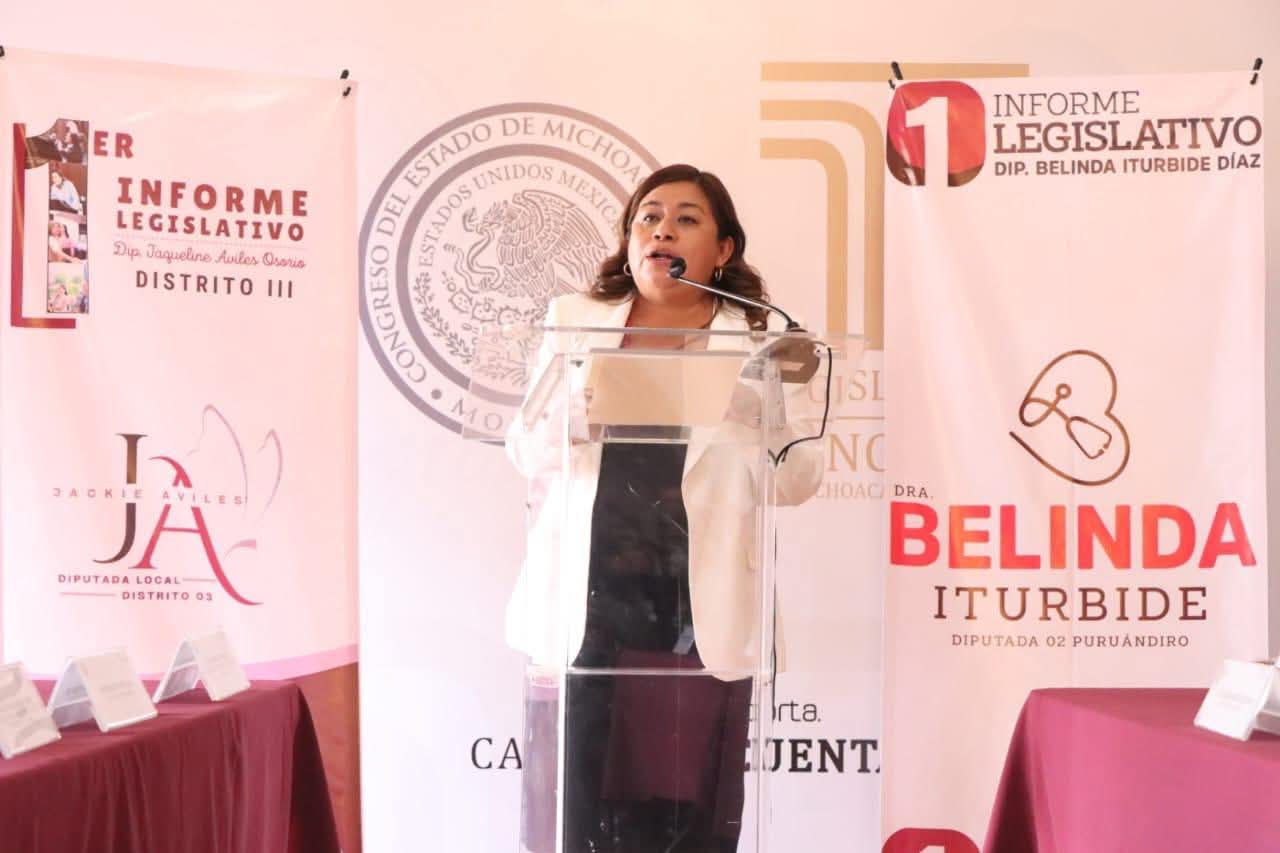 Diputadas Belinda Iturbide y Jaqueline Avilés entregan sus informes legislativos