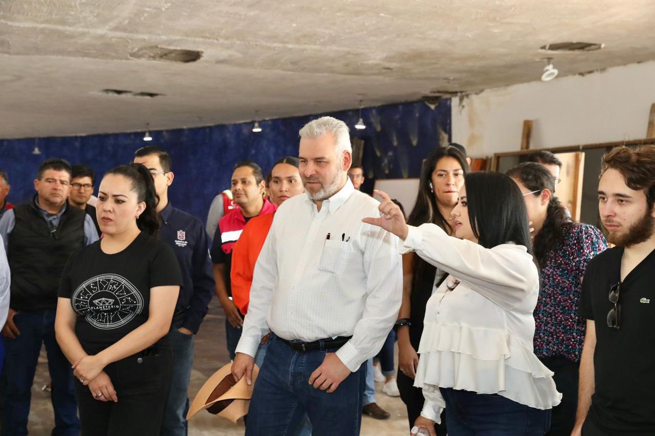 Supervisa Bedolla avances de la modernización del Planetario de Morelia