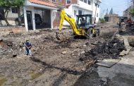 Avanza 25 por ciento la obra de mejoramiento integral en calle Gardenia, Cerrito de Catipuato