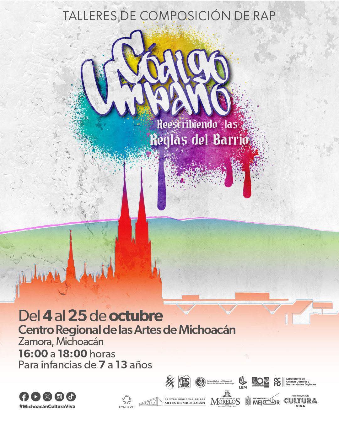 Talleres de rap gratuitos para niñas, niños y adolescentes en el CRAM Zamora