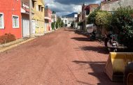 Avanza mejoramiento integral en la calle Privada Camelinas