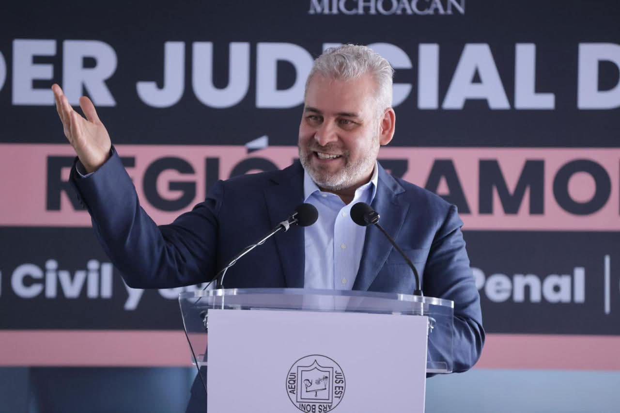 Inaugura Bedolla salas regionales judiciales en Zamora; se acerca la justicia a 637 mil habitantes