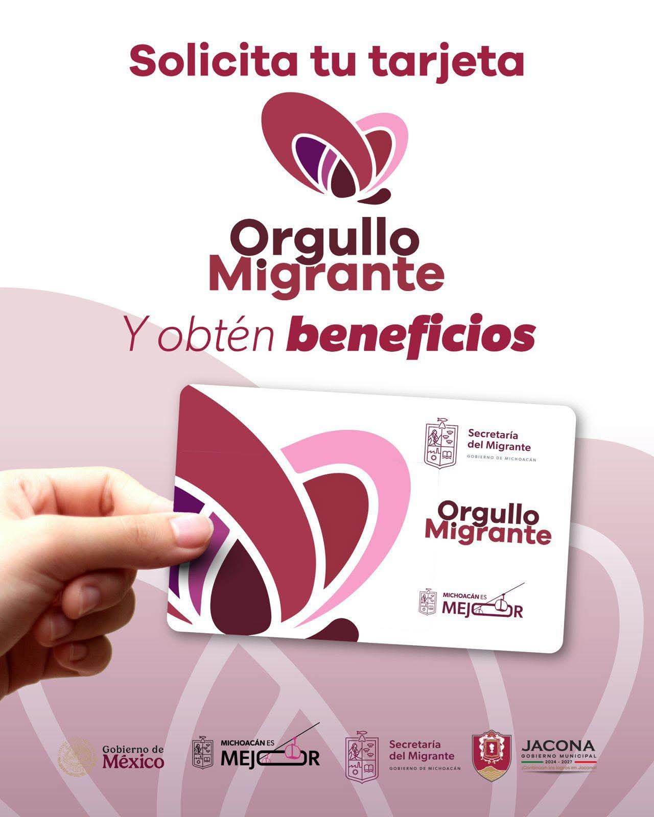 Gobierno de Jacona presenta la tarjeta “Orgullo Migrante”, la cual es un puente que une a quienes se fueron con quienes seguimos en casa.