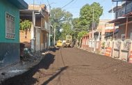 Avanza 70 por ciento el mejoramiento de la calle Vicente Guerrero en Romero de Guzmán