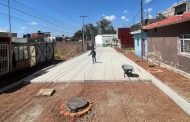 Por concluir obra de mejoramiento integral de la calle Lázaro Cárdenas en Chaparaco