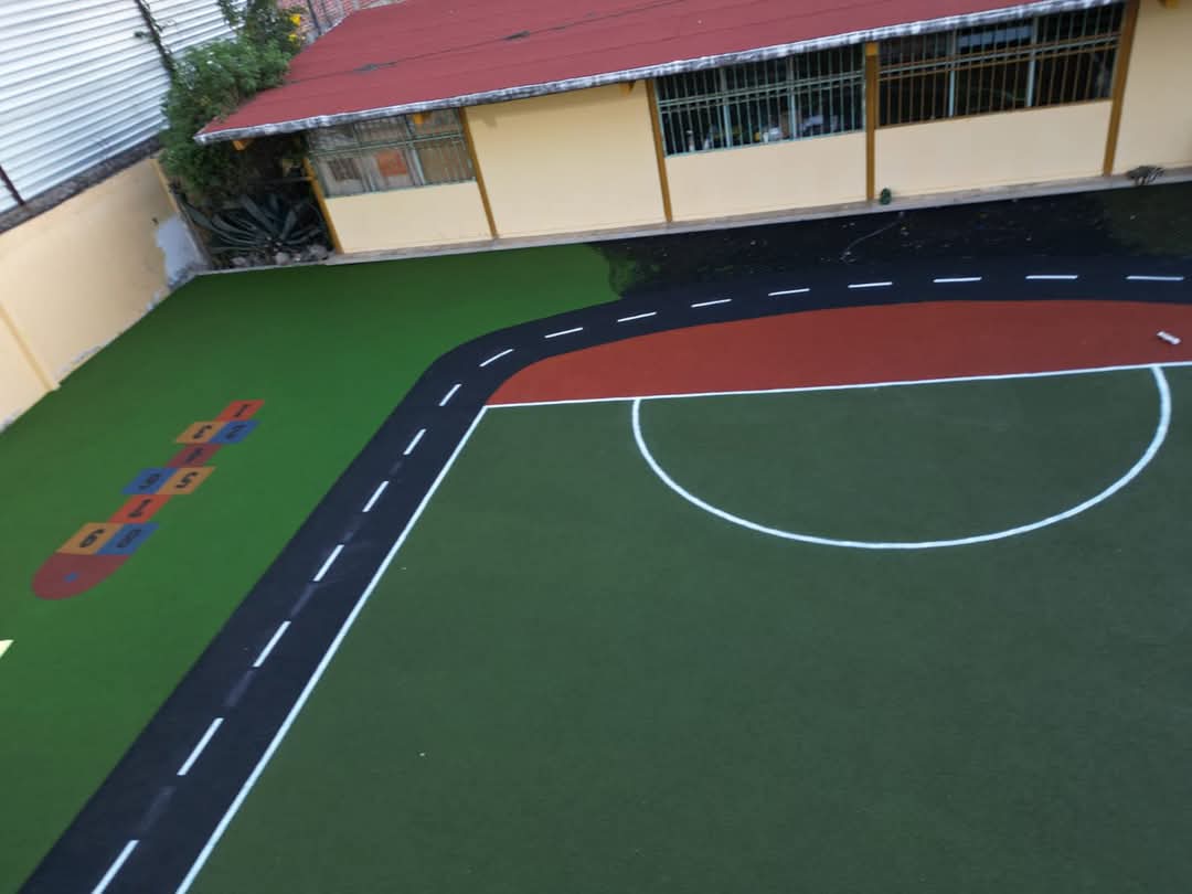 Concluyeron los trabajos en el área lúdico-deportiva en el CAM “Alfonso García Robles” para fortalecer la seguridad y desarrollo físico de los alumnos