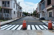 Mejoran movilidad con pavimentación de la calle Amapola en La Rinconada