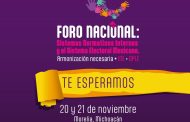 IEM será sede del Foro Nacional “Sistemas Normativos Internos y el Sistema Electoral Mexicano. Armonización Necesaria INE–OPLE”
