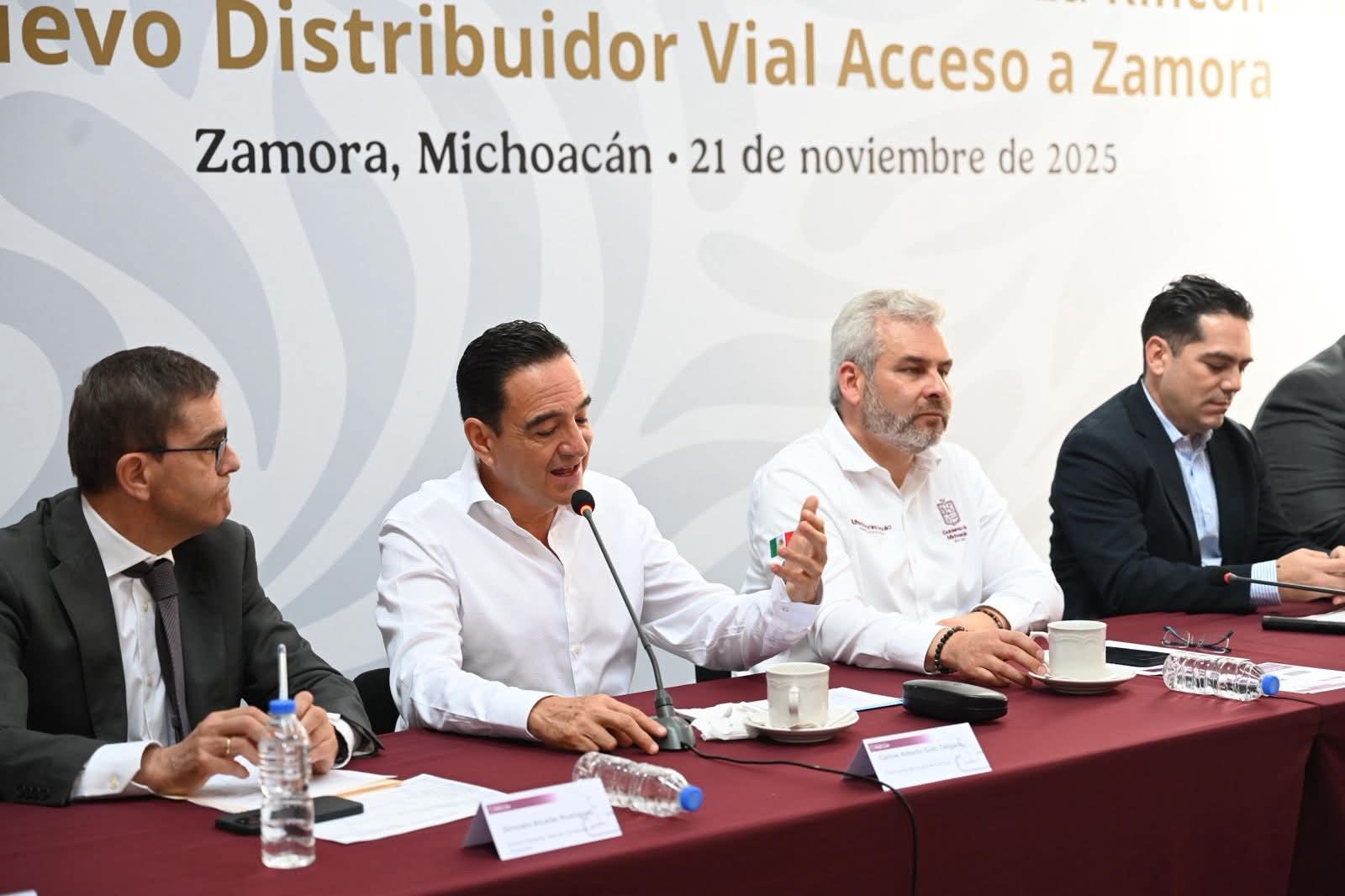 Anuncia Gobernador modernización de la Carretera El Sauz–La Rinconada y nuevo Distribuidor Vial de Acceso a Zamora
