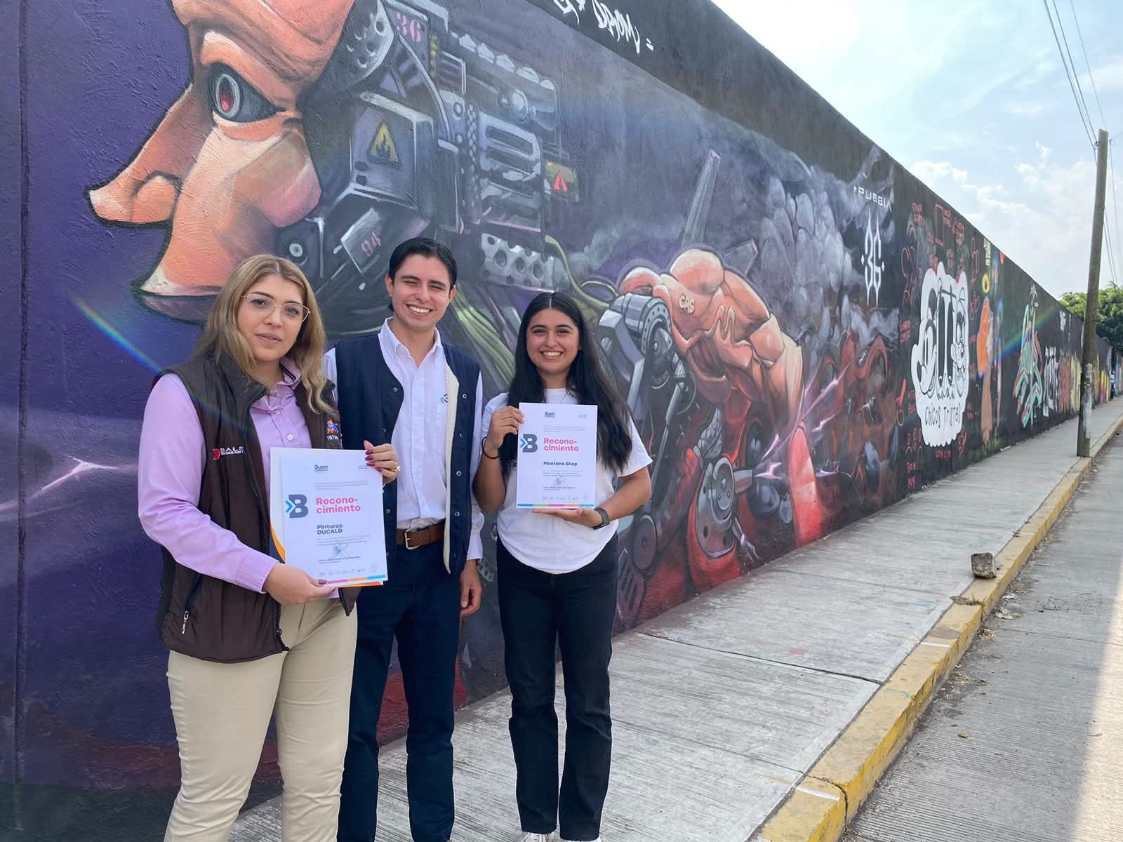 Recuperan espacios públicos con arte urbano apoyado por la iniciativa privada