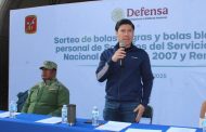 Realizan Sorteo del Servicio Militar Nacional para jóvenes de la clase 2007