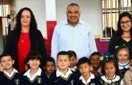Isidoro Mosqueda inauguró techado en escuela de la colonia El Realejo