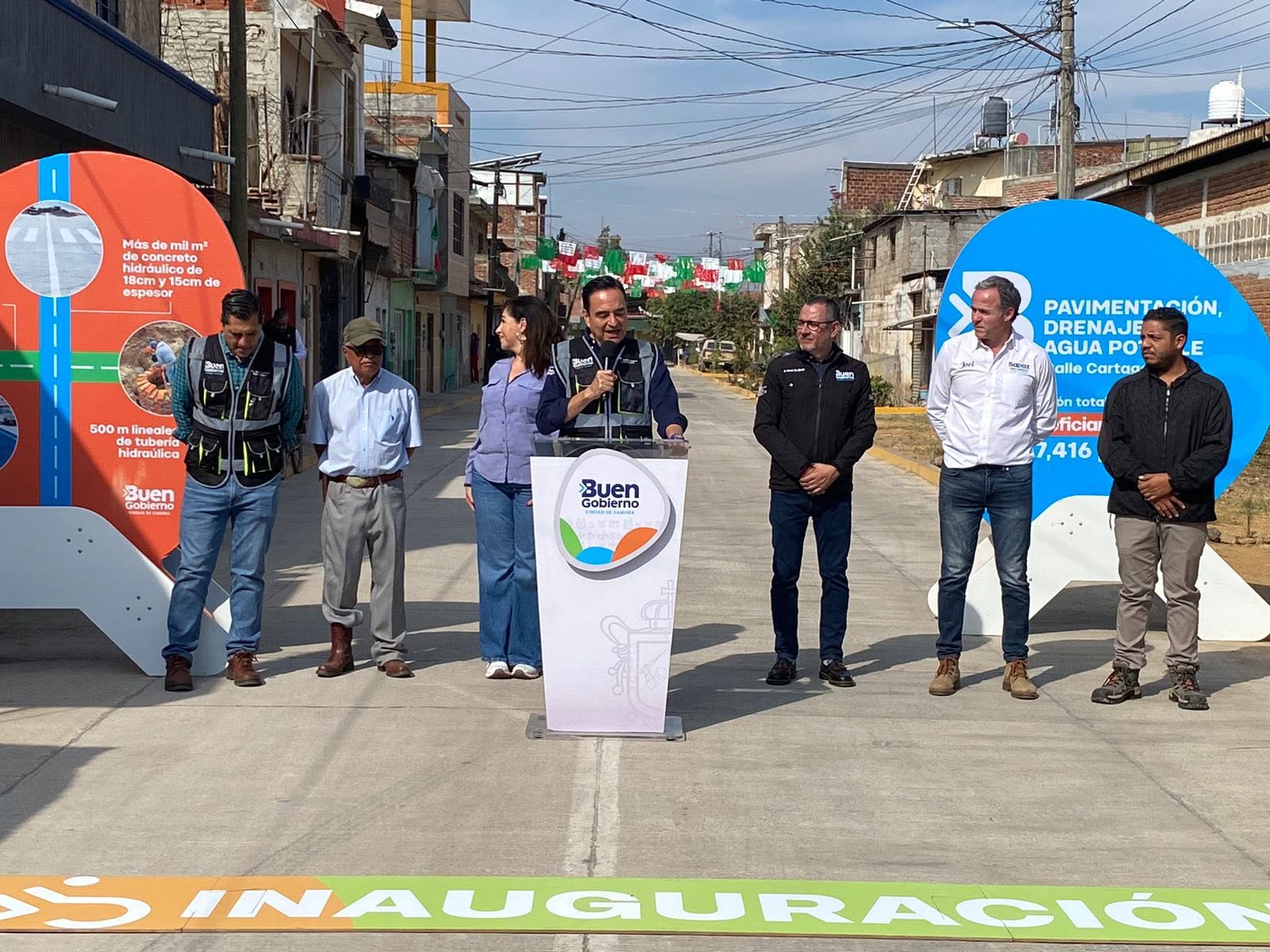 Inauguran calle Cartagena en colonia Valencia Segunda Sección