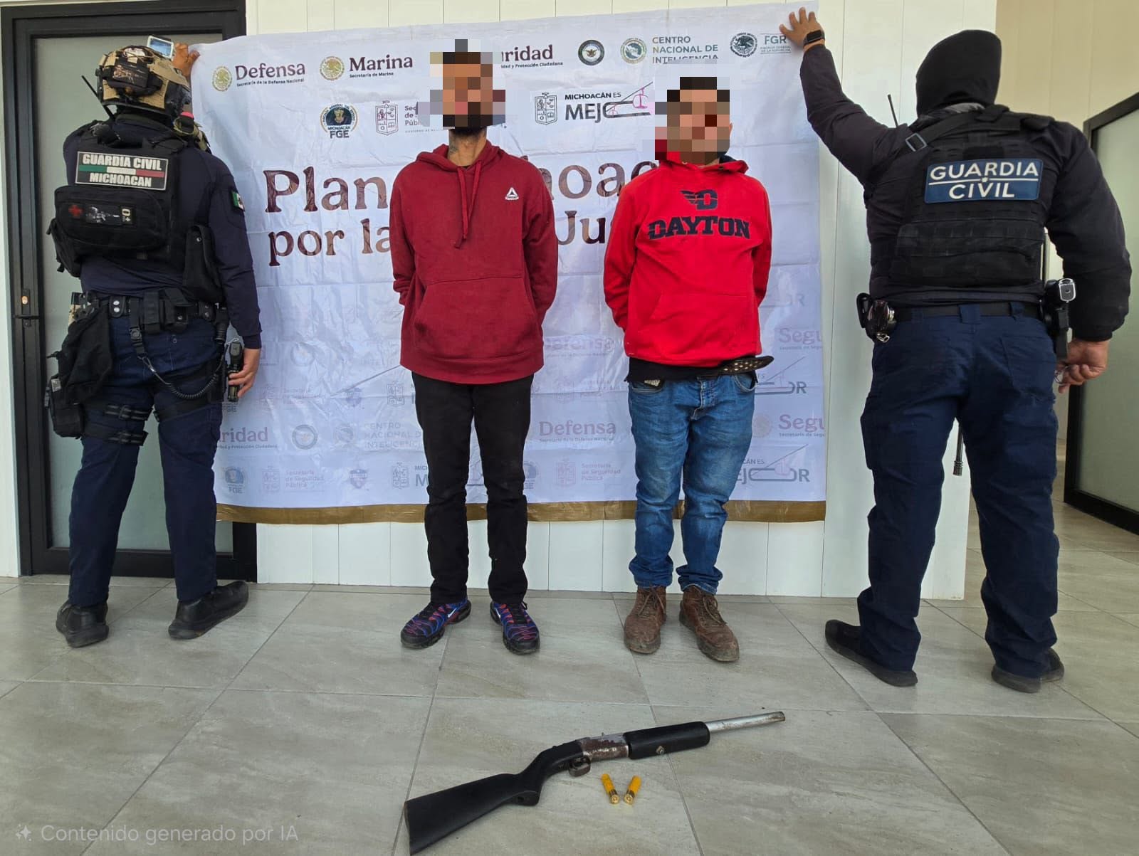 En distintos hechos, aseguradas 5 armas de fuego y detenidas 3 personas: SSP