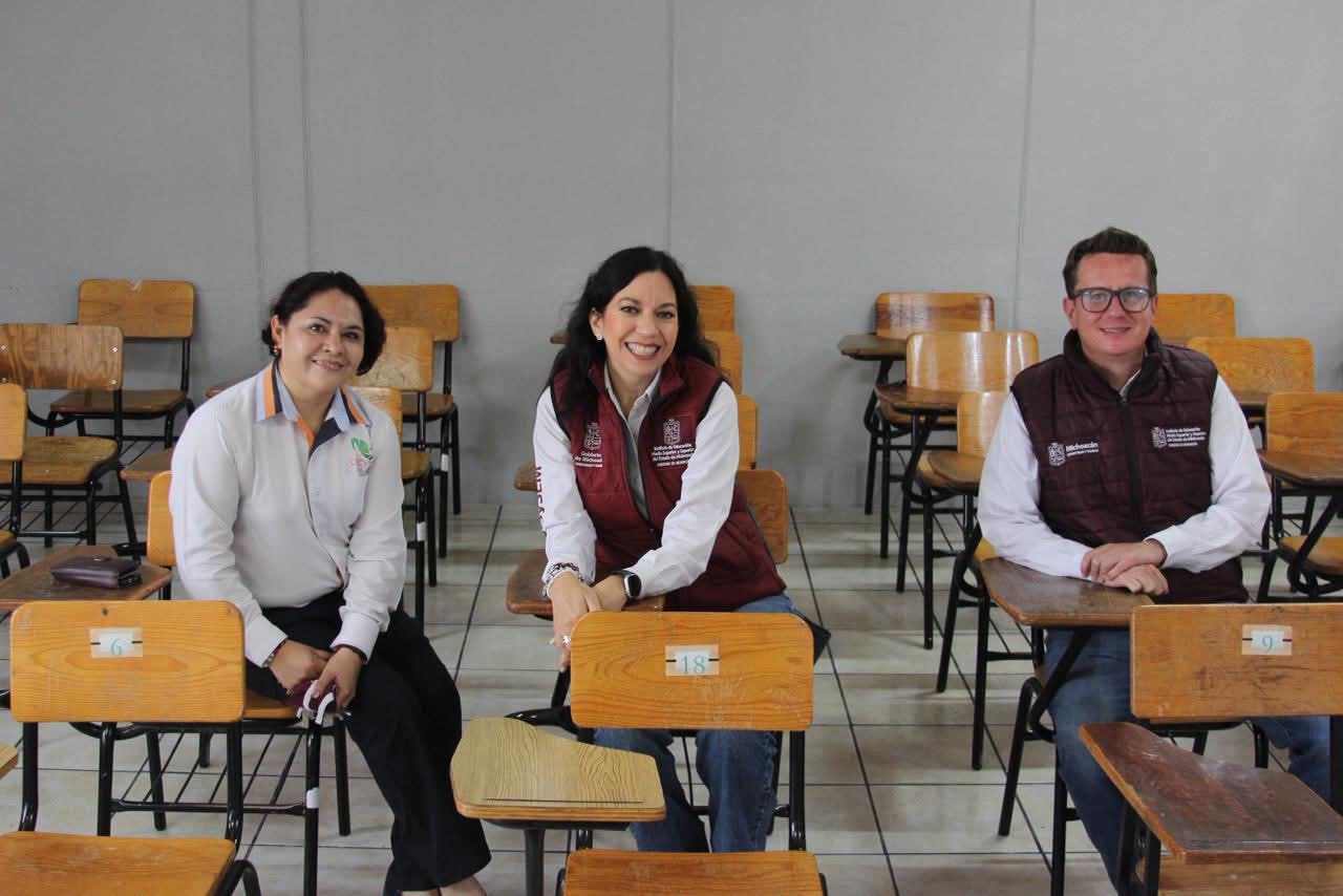 Plan Michoacán fortalece educación con 80 mil nuevos espacios para preparatorias y universidades