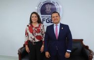 Fabiola Alanís se reúne con Fiscal Carlos Torres Piña y diputados locales para fortalecer Plan Michoacán por la Paz y la Justicia