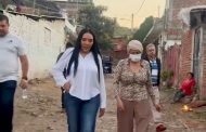 Adriana Campos Huirache realizó recorrido en la tenencia de La Planta para atender gestiones ciudadanas