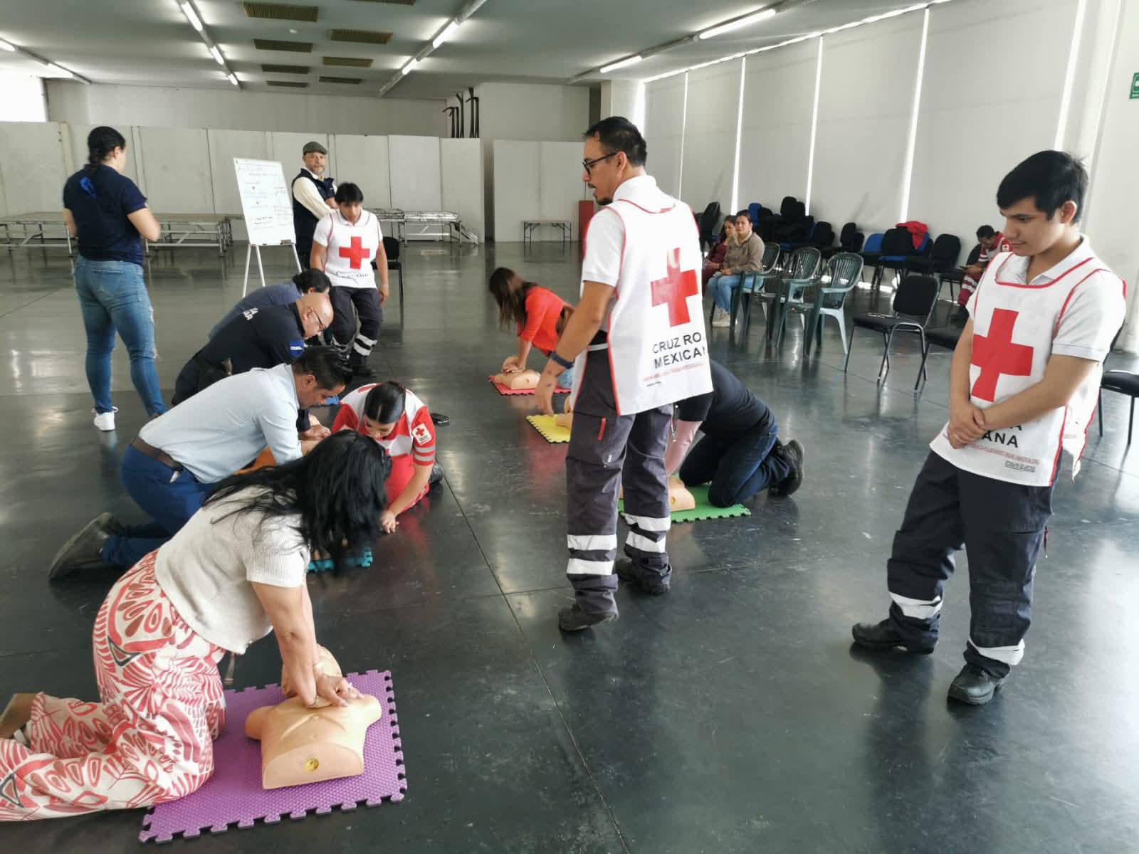 Capacitan a personal de diversas instituciones en RCP y uso de desfibriladores