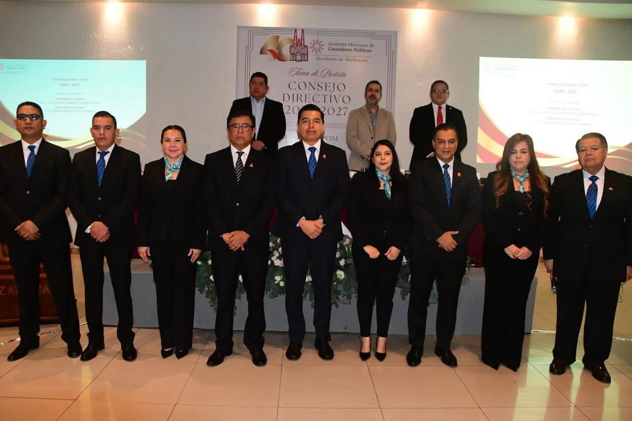 El Colegio de Contadores Públicos del Occidente de Michoacán refrenda su compromiso profesional en 2025