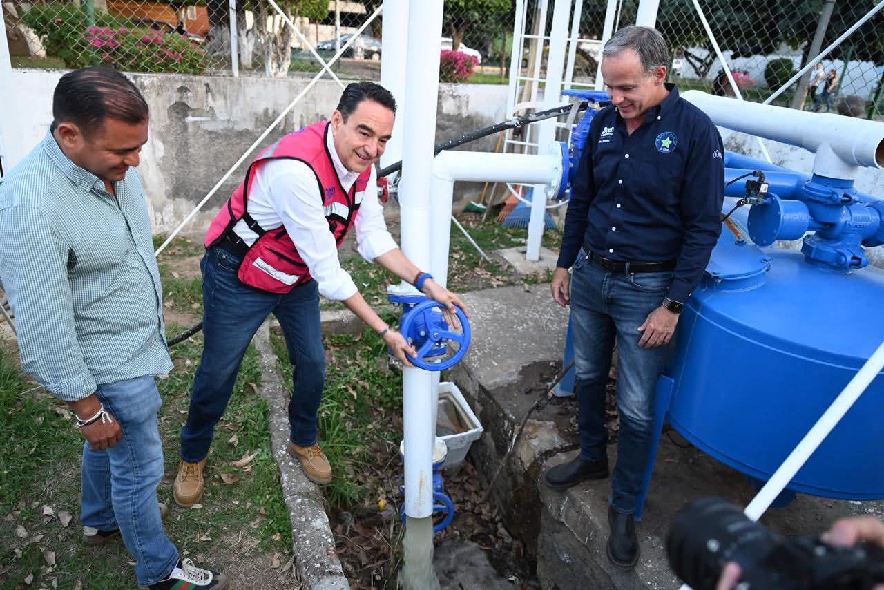 Carlos Soto entregó obra de rehabilitación de tanque de agua en Nueva Luneta